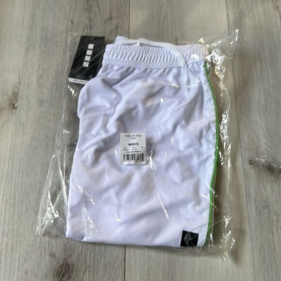 CAPELLi MEN'S EMPIRE PRO MATCH SHORTS Size M in White/Green Pinstripe/Black‎ NWT - Picture 3 of 5